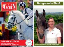 Hand ans Pferd In der Bad Aachen Sonderausgabe zum CHIO 2009 Aachen