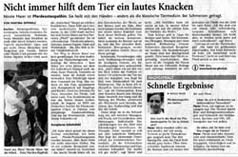 Hand-ans-Pferd.de in den Aachener Nachrichten